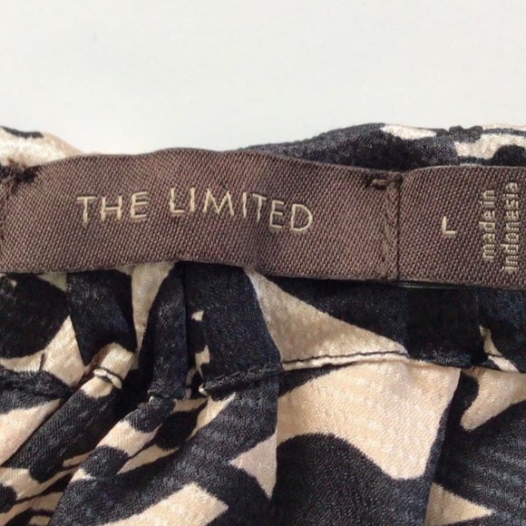 The Limited Womens Champaign and Black Satin Halter Top, L - Picture 4 of 6